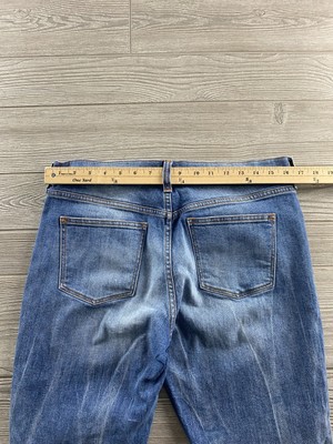 Jean Femme J.Crew Crew Distressed Stretch - Taille 29 - Délavé, élastique, Coupe Ajustée