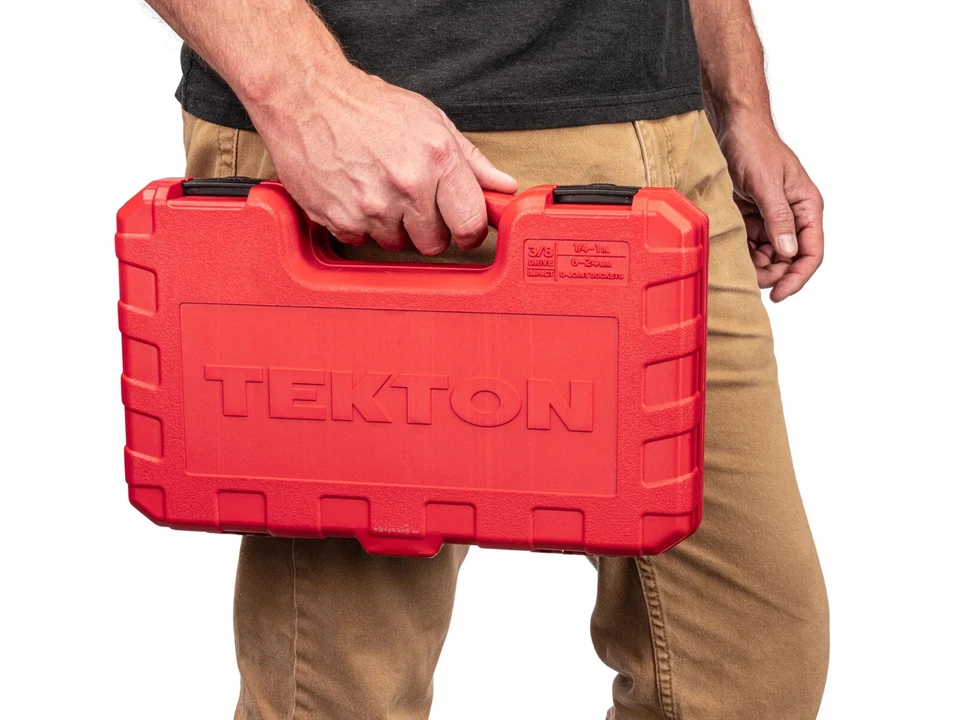 Tekton SID97303 34 Pc 3/8" Drv SAE / Metric Universal Joint Impact Socket Set - Image 4 of 4