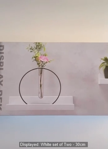 Set of 2 Floating Wall Shelves Picture Ledge Display Rack Book Hanging Shelf - Video 1 of 1