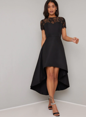 short sleeve midi dress uk Red Short Sleeve Cut-Out Midi Dress FARM Rio
