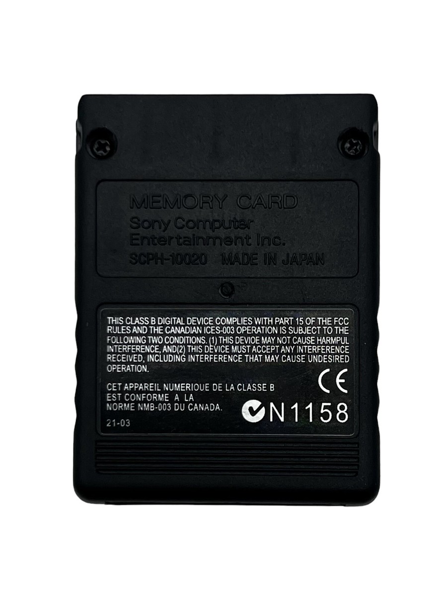 ★87MM★ Mmlg CARD DECO HFT EVERY BLACK Memory Card Black SCPH-10020 8MB Magic Gate Made in JAPAN