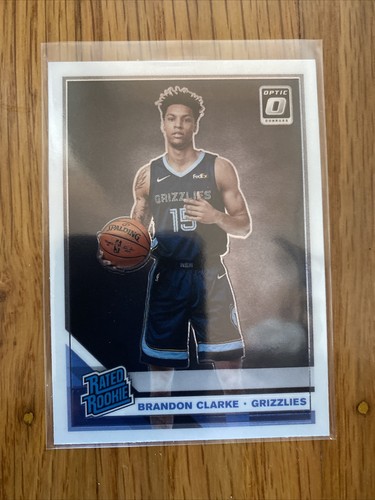 2019-20 Donruss Optic Brandon Clarke Rated Rookie RC Memphis Grizzlies #194 - Picture 1 of 2