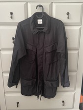 Anine Bing Military Style Canvas Jacket Navy Xs