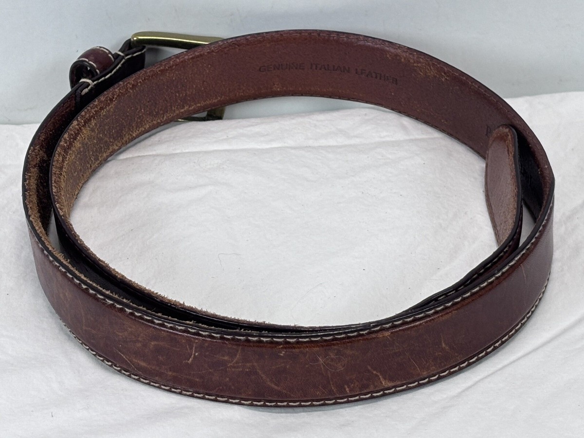 Polo Ralph Lauren Brown Italian Leather Dress Belt Unisex Size 32/80 SKU 6992 Polo Ralph Lauren Brown Italian Leather Belt Sz 32”-35  main image 4