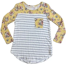 NWOT BE Stage Striped Floral Top Sz. Small