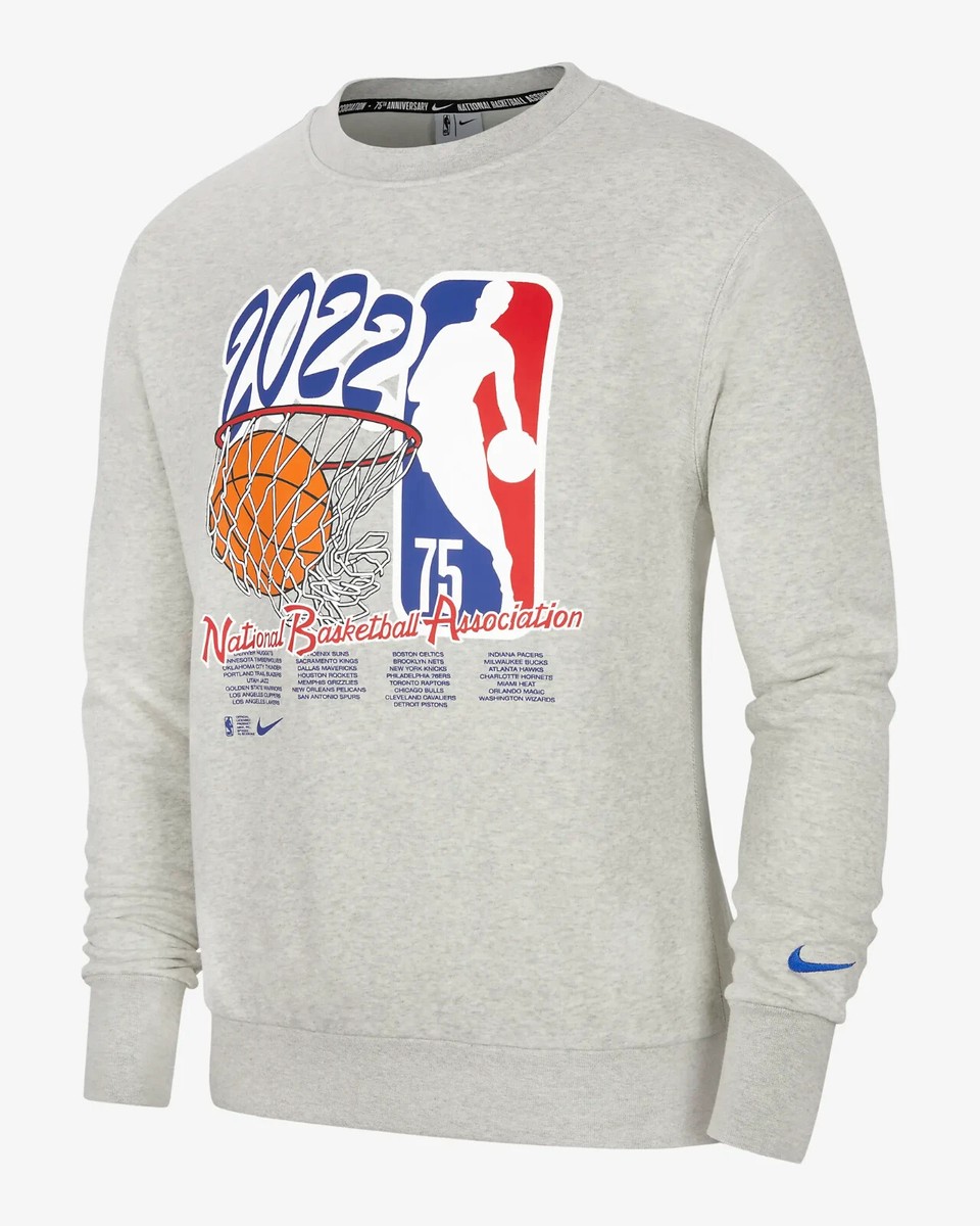 nike nba courtside 75 fleece crew