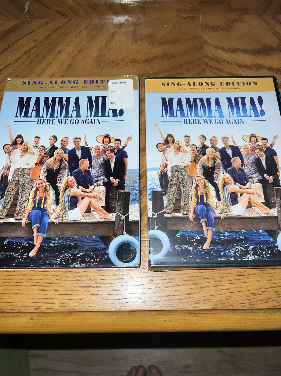 Cast Where Can You Watch Mamma Mia For Free Mamma Mia Here We Go Again DVD  Mamma Mia Sing Along Edition New