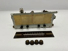 Vtg Philco 49-1607 Radio Receiver Tube Chassis & Glass Dial Face As Is Parts