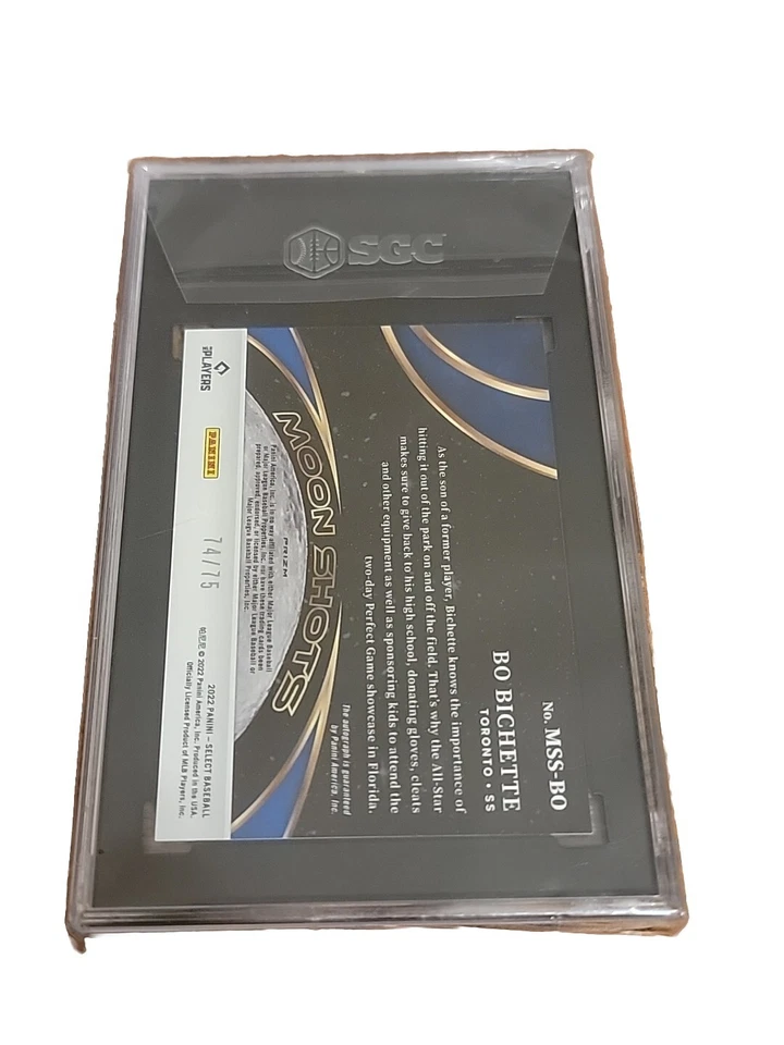 2022 Panini Select - Moon Shots Signatures Holo Prizm #MSS-BO Bo Bichette /75... - Image 4 of 4