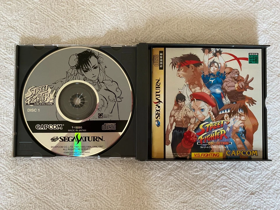 Street Fighter Collection Sega Saturn - NTSC-J Japan VGC CIB - Tracked - Image 4 of 4