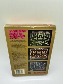 Ms. Pac-Man - Unlicensed TENGEN Nintendo NES Complete CIB Rare Nice!