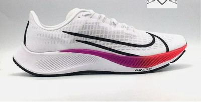 Women's Size 10.5 - Nike Air Zoom Pegasus 37 White Multi-Color W Running Shoes