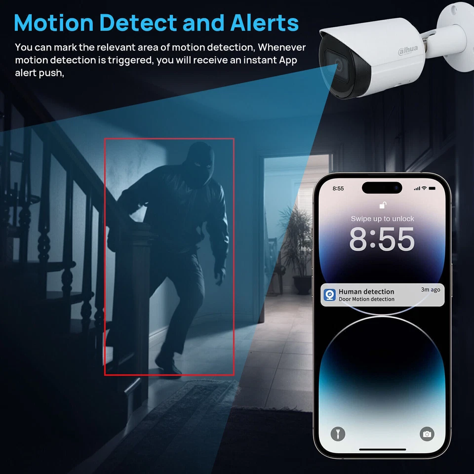 Dahua IPC-HFW2831S-S-S2 8MP 4K Camera IP67 Lite IR Fixed-focal Bullet IP Camera - Image 3 of 4