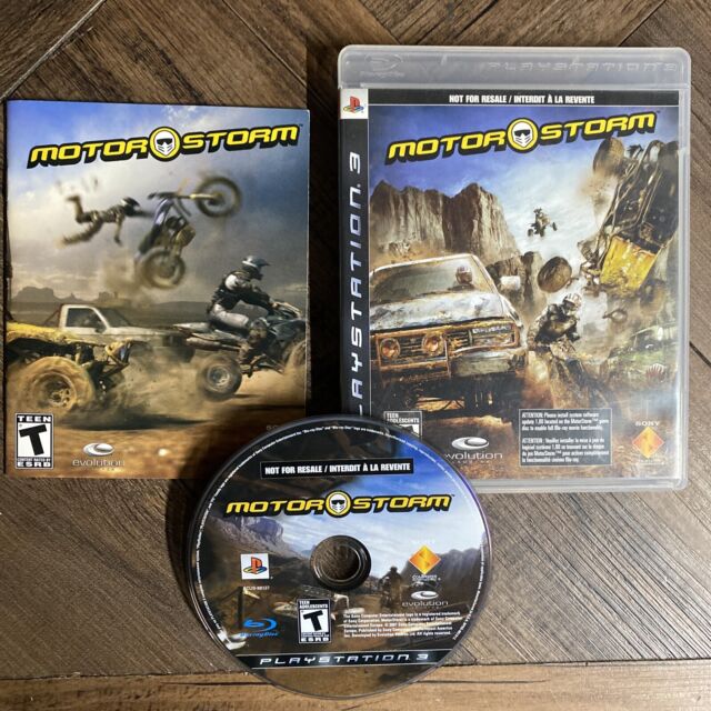 Motor Storm Video Game for PS3 Sony PlayStation 3 Complete with Manual