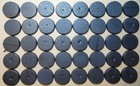 Original Games Workshop - 40 of 25mm Round Unslotted Bases - Warhammer 40K LOTR
