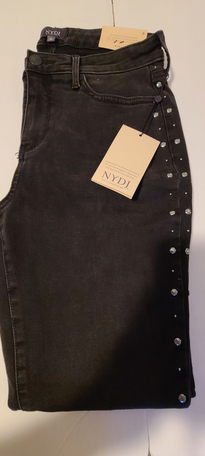 NYDJ WOMEN'S AMI SKINNY AMIBOHO STUDDED 