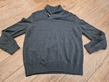 Sean John Men's Cowl Neck Sweater Dark Gray Size XL