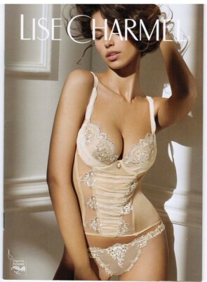 Lise Charmel Lingeire Catalogue with Model Catrinel Menghia