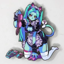 Cyberpunk 2077 Edgerunners Rebecca Neko Cat Maid Limited Edition Enamel Pin BN