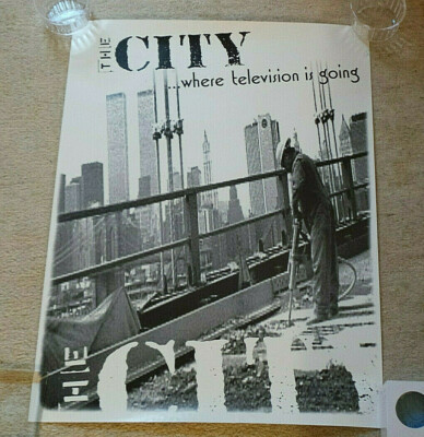 The City TV Show Poster Time Warner Cable NYC 18'' x 24'' Black & White Photo 1994