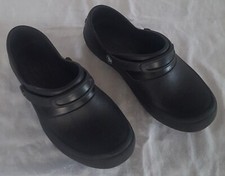 Womens Crocs Mercy Work Shoes Size 8 Black Comfort Slip Resistant Mule Clog