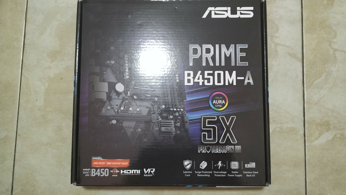 Asus PRIME B450M-A Motherboard CPU AM4 AMD Ryzen DDR4 DVI VGA HDMI