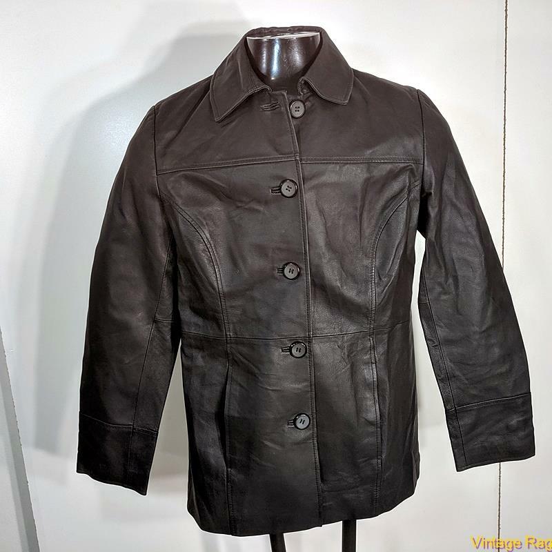 BGSD NWT Soft LEATHER Jacket Blazer Coat Womens Size M medium