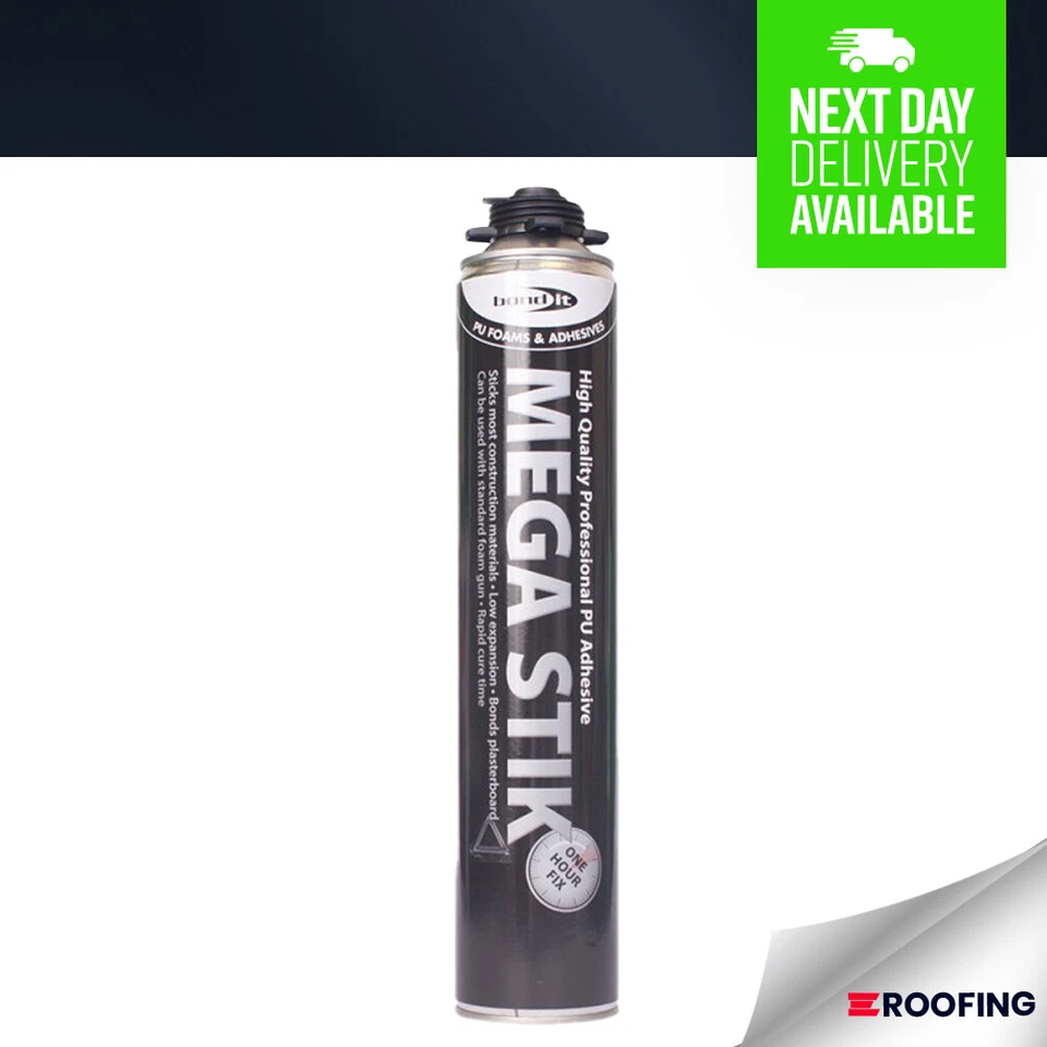 BOND IT Bondit Mega Stik Gun Grade 750ml PU Low Expansion Adhesive Foam