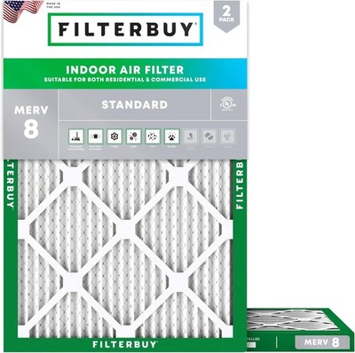 Filterbuy 38x21.38x1 MERV 8 Air Filter Replacement HVAC Furnace
