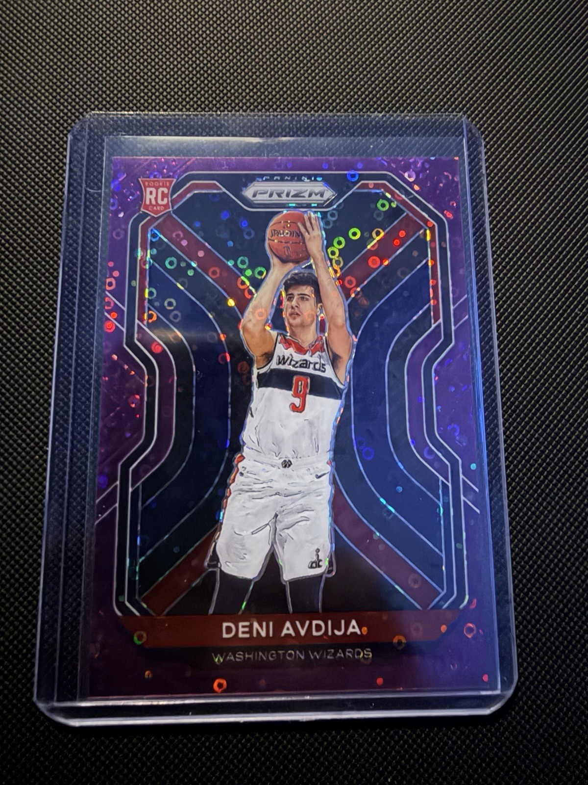 2020-21 Panini Prizm - Deni Avdija #290 Purple Fast Break Prizm /75 (RC)
