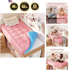 Twin XL Dorm Dual Layer 3 Inch Memory Foam Mattress Topper