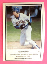 1988 Milwaukee Brewers Crime Prevention card - PAUL MOLITOR - MLB HOF