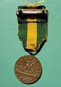 For US Original Mexican Border Service Medal Numbered with Ribbon & Clasp Pin