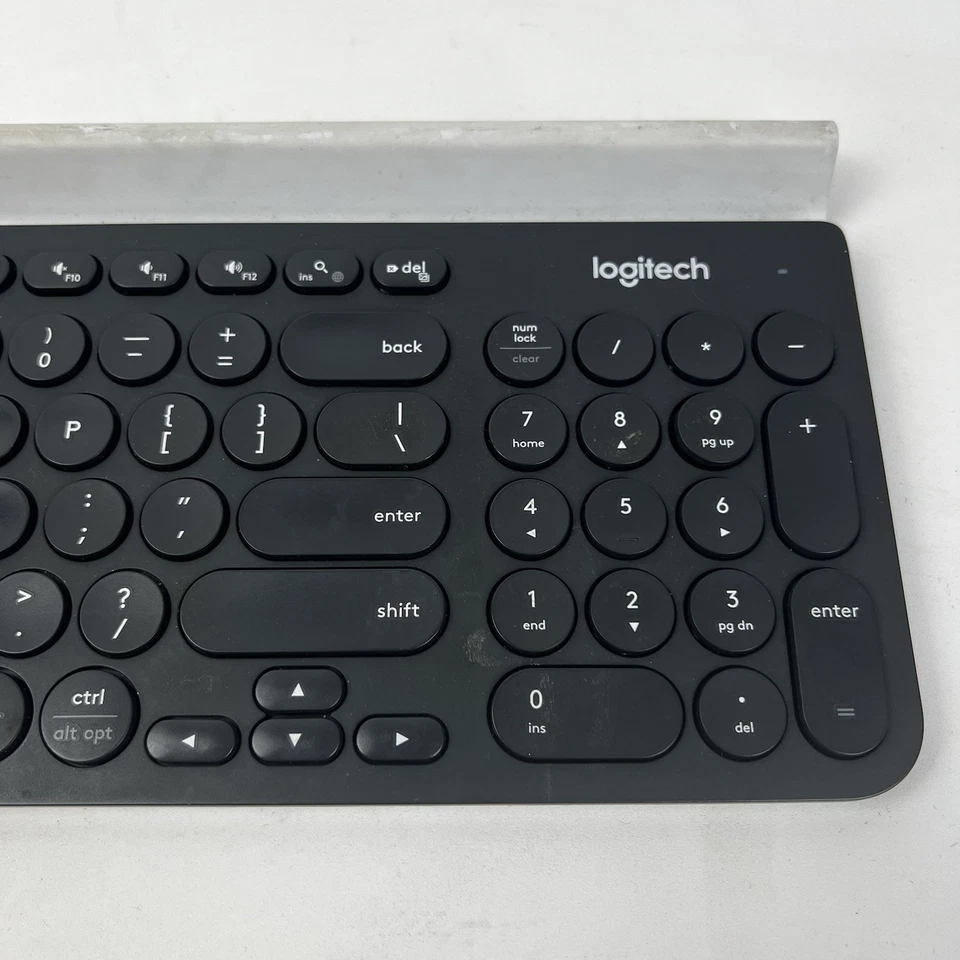 Logitech K780 Multi-Device Bluetooth Wireless Keyboard for Computer Phone Tablet - Image 3 of 4