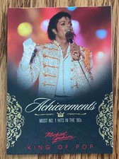 2011 MICHAEL JACKSON PANINI KING OF POP ACHIEVEMENTS CARD #130