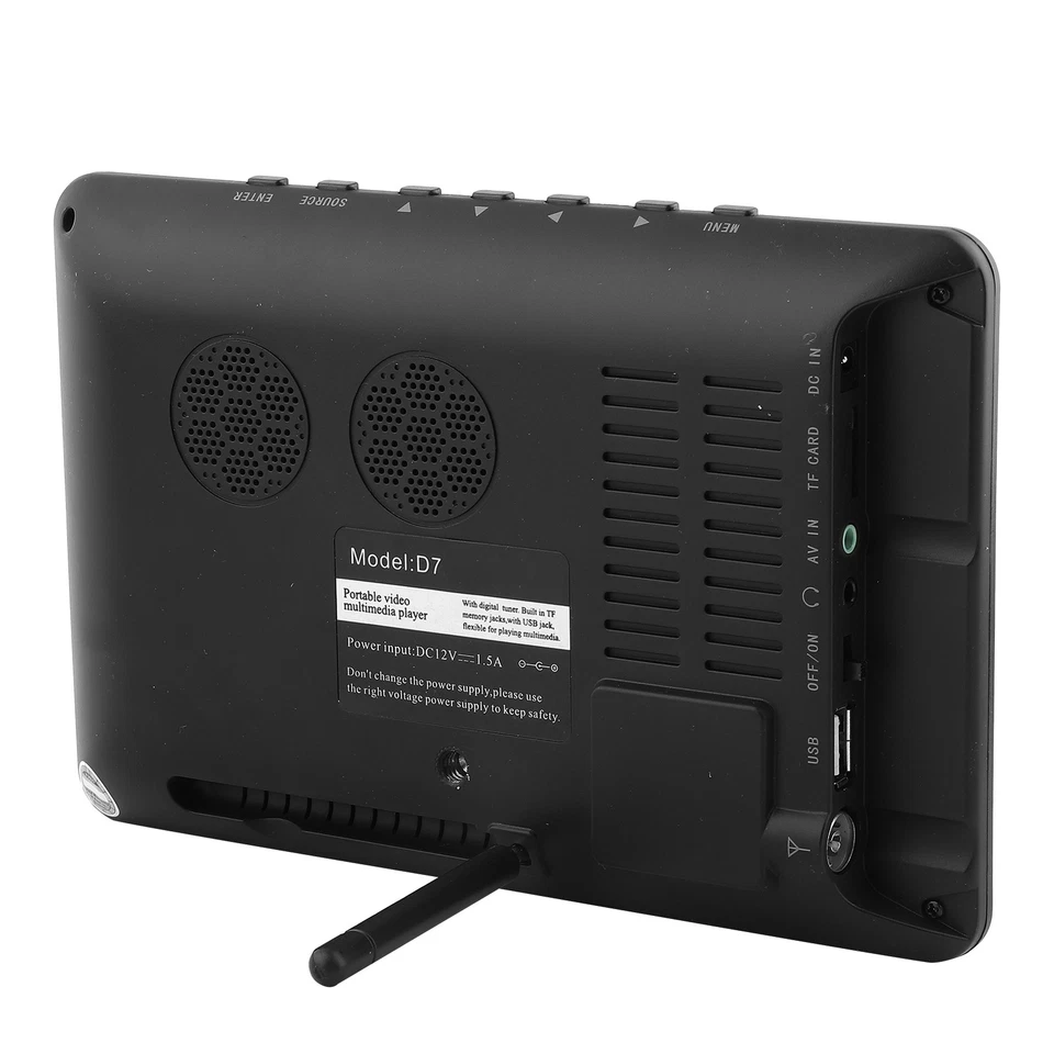 (7)16:9 Portable TFTLED HD Digital Analog Color TV Television Player DW - Image 3 of 4