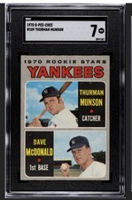 THURMAN MUNSON 1970 O PEE CHEE SGC 7 ! *JUST GRADED ! *BLAZER  ! *RARER/TOPPS !