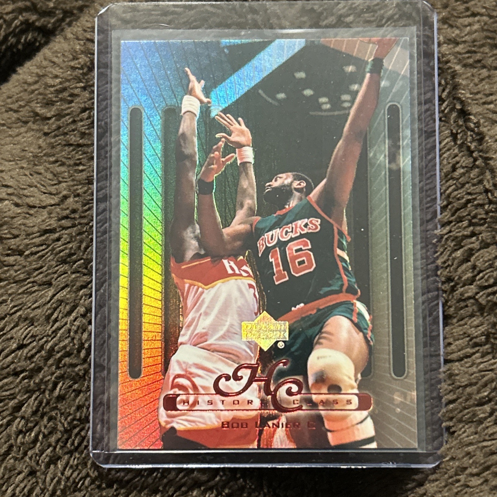 1999 Upper Deck History Class Bob Lanier #HC13 Red Foil Milwaukee Bucks NM