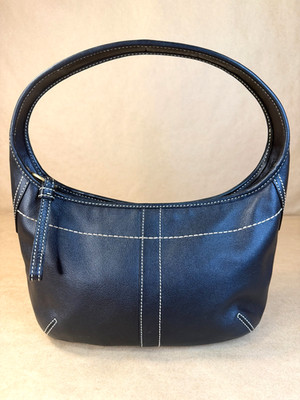 COACH 11282 Mini Ergo Hobo Shoulder Bag Black Leather Rare Y2K