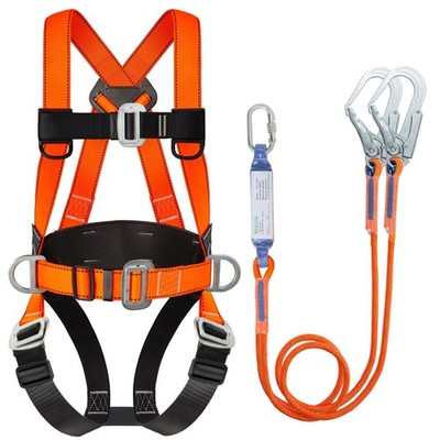 Safety Harness Fall Protection Kit Full Body Roofing Harnesses With Internal ...
