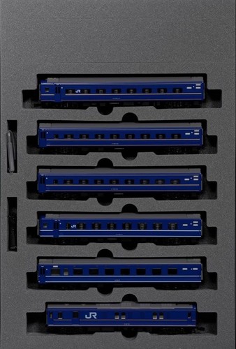 Juego básico de 6 coches KATO 24 Series Sleeper Limited Express Sea of Japan 10-881 83937 | Condition: Used