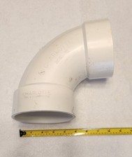 NOS Charlotte Pipe & Foundry Co PVC Elbow 90 Degree 4"x4" Inch NSF-DWV 300pvc