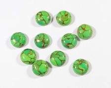 Natural Green Copper Turquoise Round Cabochon 5mm to 25mm Loose Gemstone