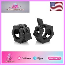Heavy-Duty 2 Inch Olympic Barbell Collars - Quick Release Locking Clips