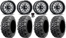 ITP Momentum 15" Wheels Milled 30" Sniper 920 Tires Yamaha YXZ1000R