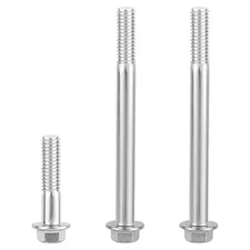 3pcs Engine Starter Bolt Kit, Long & Short Galvanized Steel Bolts Accessorie