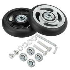 Replacement Luggage Suitcase Wheels, 82mmx19mm 360 Swivel Caster Wheels