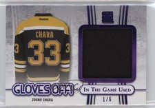 2017 Leaf ITG Used Gloves Off! Purple 1/6 Zdeno Chara #GO-14 HOF k4s