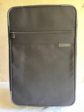Briggs  Riley 21  Expandable Wheeled Carry-On Black Nylon Luggage U21NX EUC
