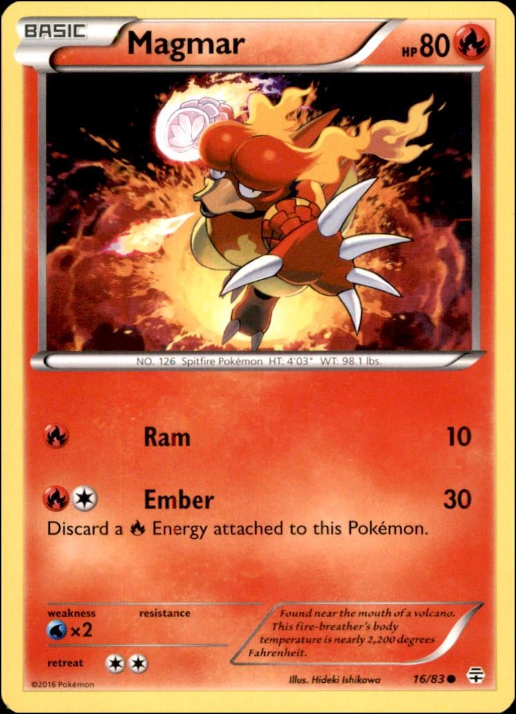 Pokemon - Magmar #16/83 - Generations Common